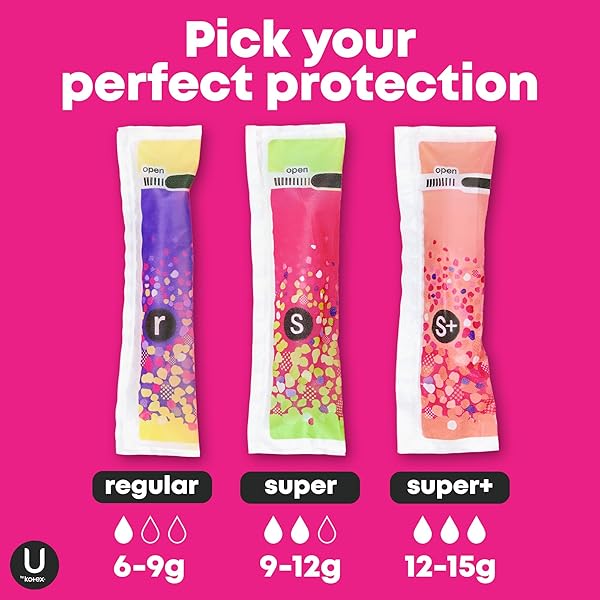 U BY KOTEX TAMPONS, CLICK COMPACT, SUPER PLUS ABSORBENCY, UNSCENTED, 45 COUNT