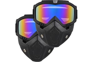 OQUQO Airsoft Mask Full Face, Paintball Mask, Tactical Mask, Motorcycle Helmet Goggles with Removable Face Mask for Men Women