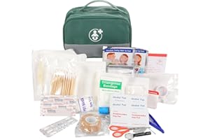 Mini First Aid Kit 98pcs Portable Travel Emergency Bag for Home School Office Travel Car Camping Hiking Sports