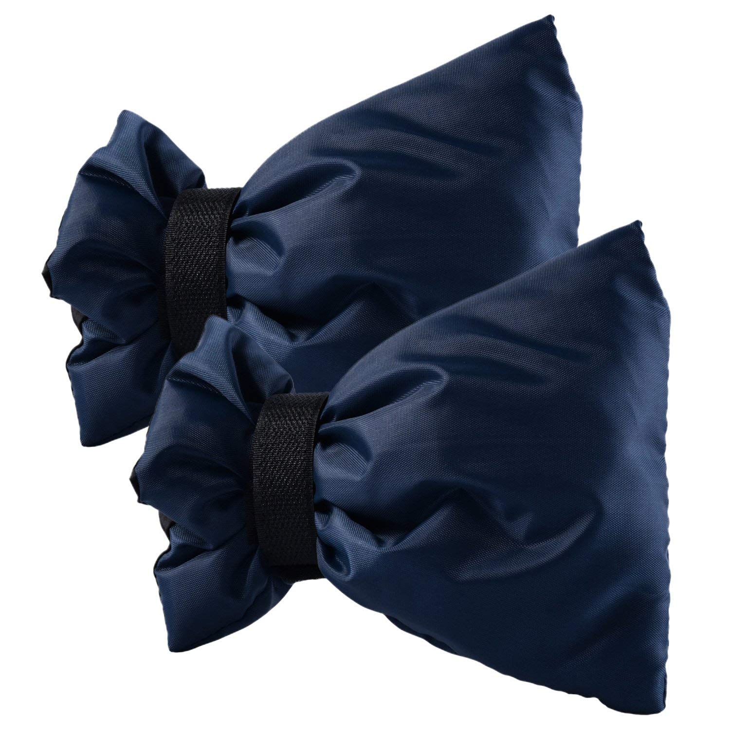 AKORD Garden Tap Cosy Covers for Winter, 7.3 by 5.9 Inch (2 Packs, Navy Blue)