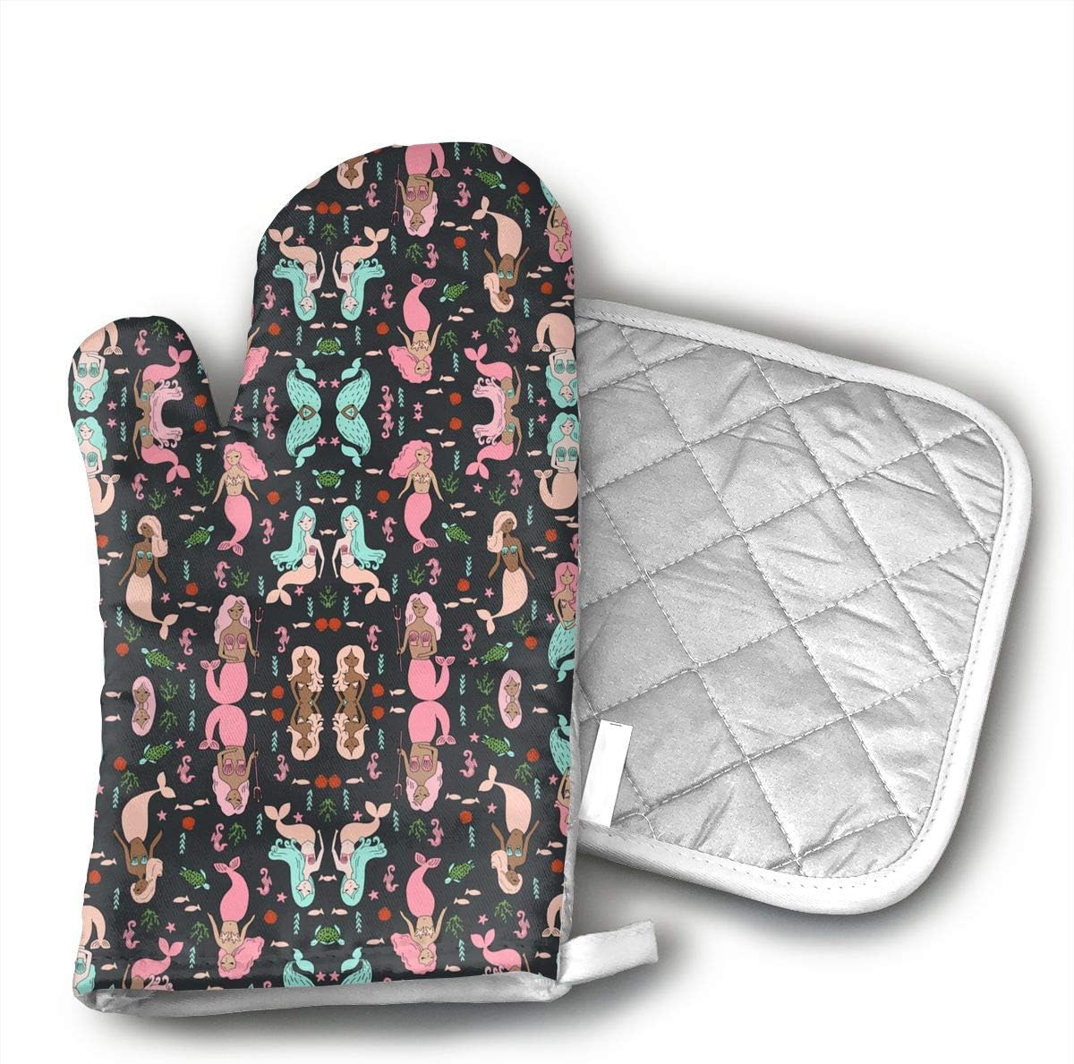 Best Coral Pink Oven Mitt
