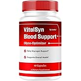 Vitalsyn Blood Support - Vitalsin Support Capsules Glyco Optimizer, Vitalsym Advanced Formula Premium Pills, Vital Syn Multivitamin for Overall Health & Wellness, 60 Capsules for 1 Month