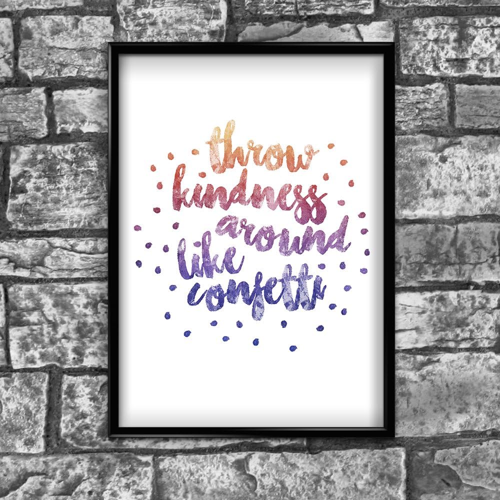 Kindness Motivational Inspirational Positive Thoughts Quote Poster Print Wall 85