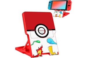 Oqplog Switch Stand for Nintendo Switch/OLED Cute Holder for Boys Kids Girls Teens Cartoon Kawaii Anime Design Portable Foldable Compact Angle Adjustable Gaming PlayStand Accessories,Ball