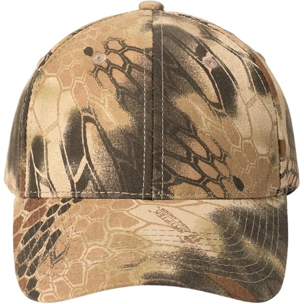 Port Authority Camo Cap – Contrast Front Panel, Hook & Loop Closure, Unstructured Low Profile - View #6