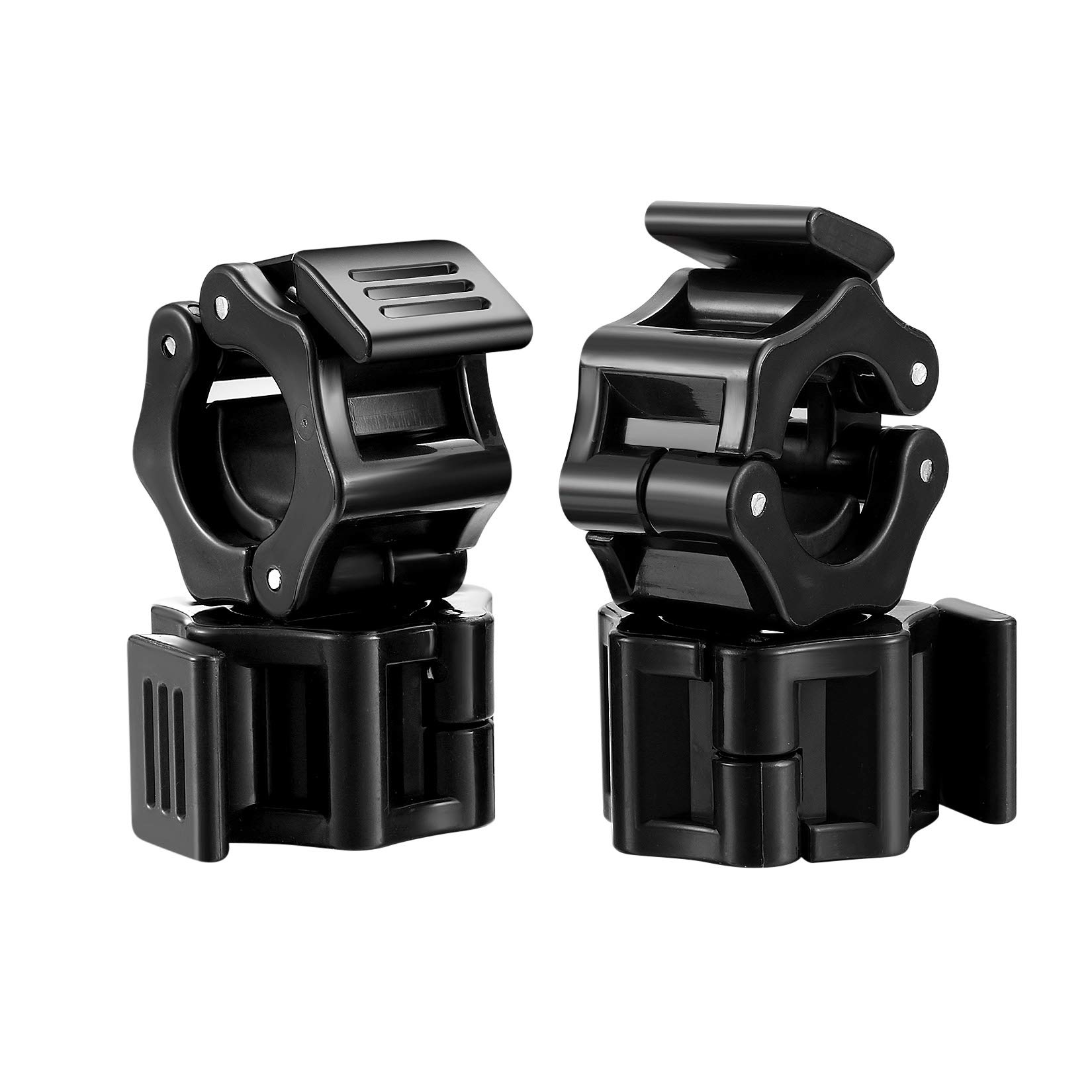 4 Pcs Barbell Clamps, 1 Inch Fast Release Barbell Collar Clips, Non-Slip Barbell Locking Plates Collar Clips for Workout Weightlifting, Powerlifting, Fitness Training Supplies (Diameter - 25mm)