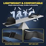 Demlaies Head Torch Rechargeable 2 Pack 28H 300° Wide Beam IPX6 view 8