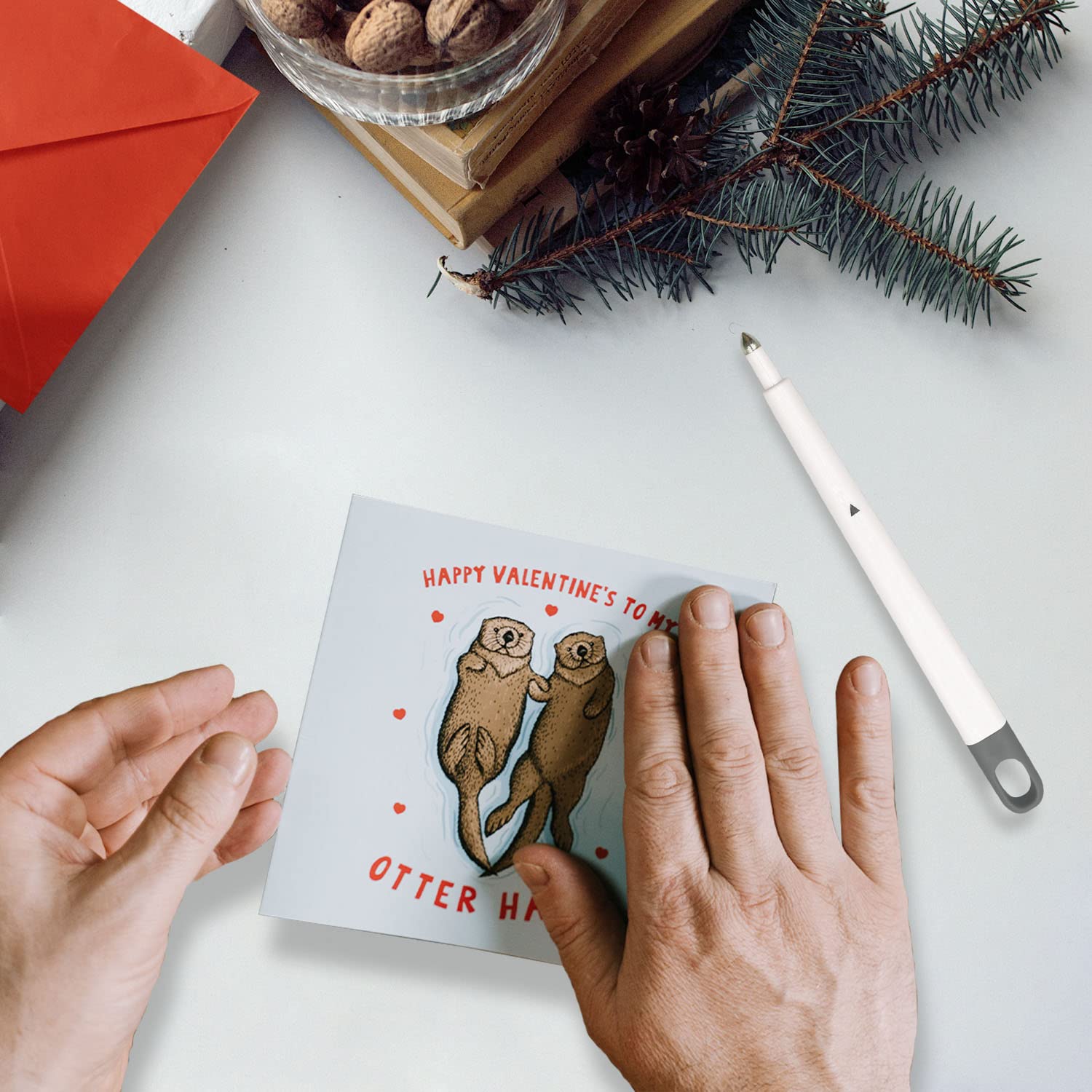 Corey-z Scoring Stylus for Cricut Maker 3/Maker/Cricut Explore 3/ Air 2, Score Fold Lines Pen Scoring Tool for Cards/Envelopes/Boxes/Bags/3D for Folding Cards, Gray