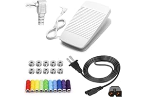 Brother Sewing Machine Foot Pedal Controller Replacement FC-322 XC8816-021, with 6.5FT AC Power Cord Cable, Guaranteed to fit