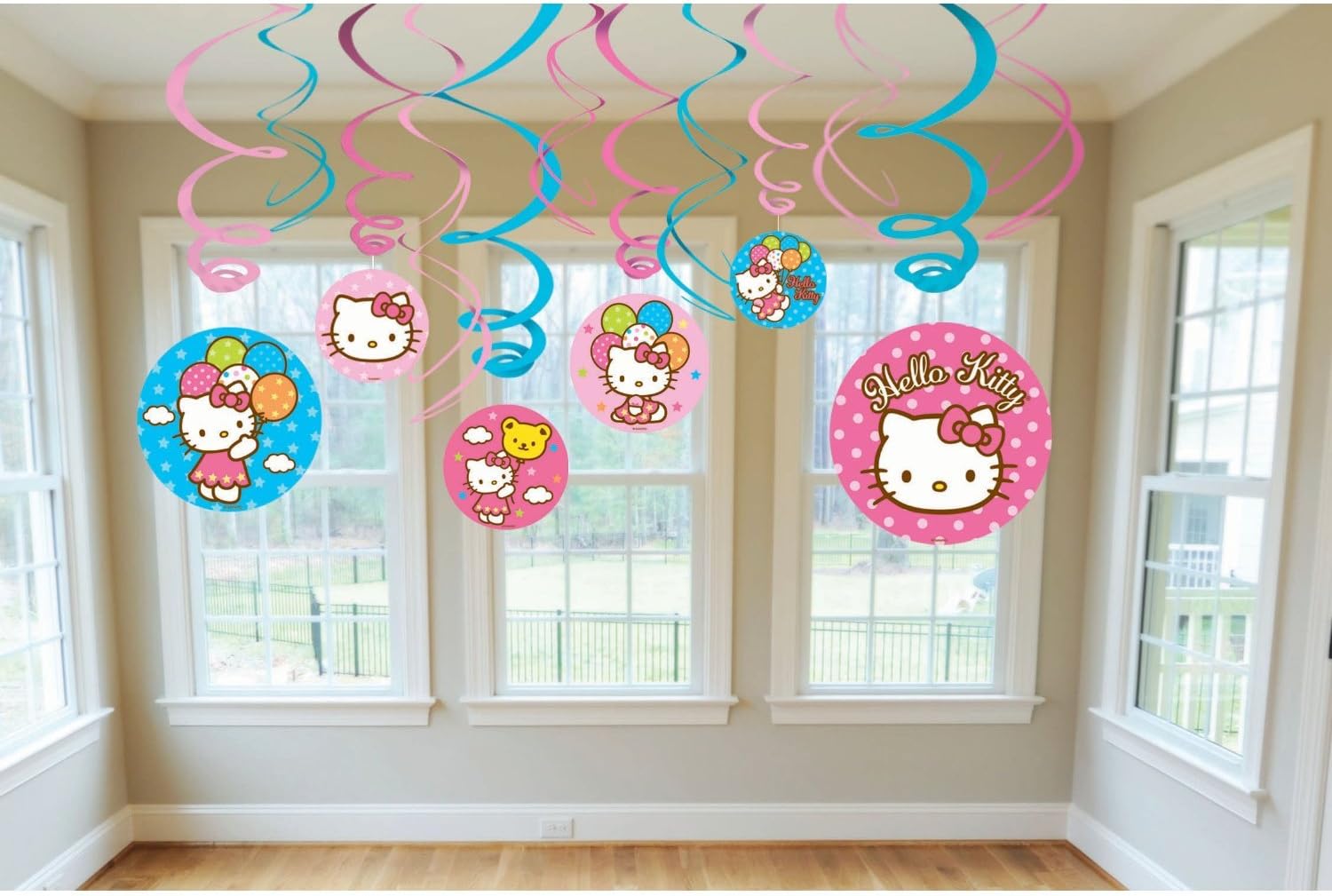 Hello Kitty Swirl Decorations