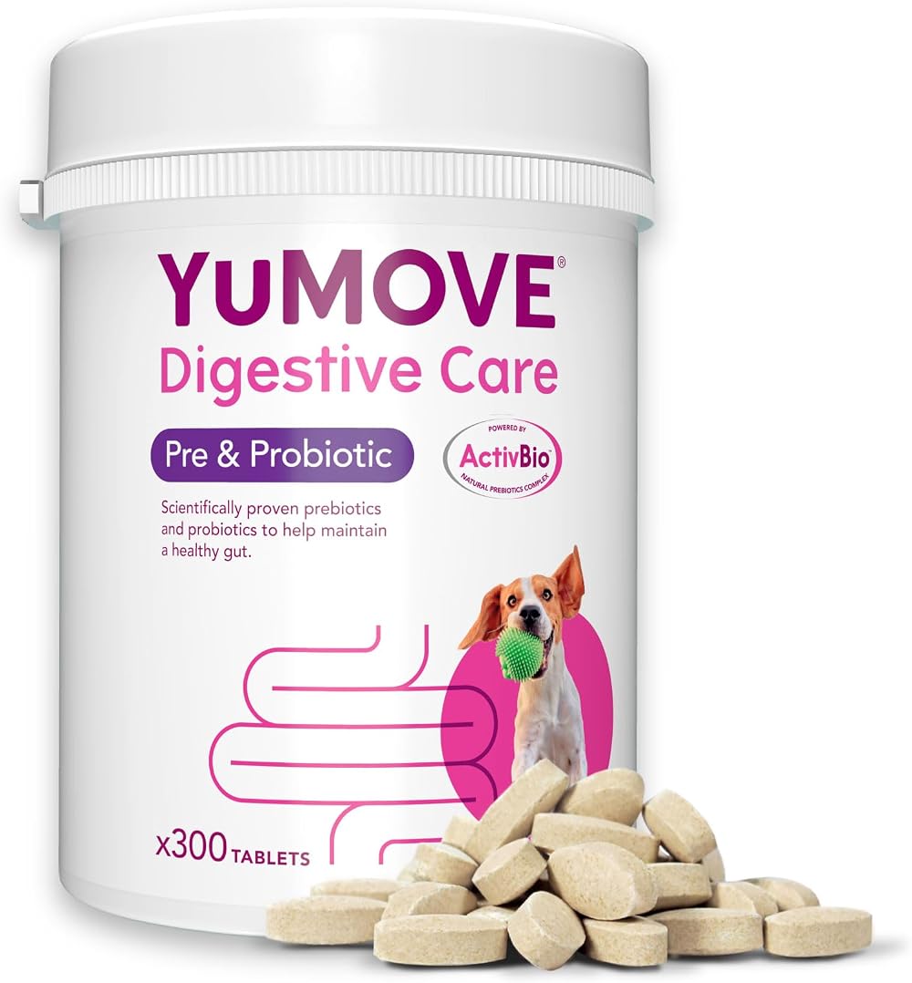 YuMOVE Digestive Care Dog Pre and Probiotics 300 Tablets