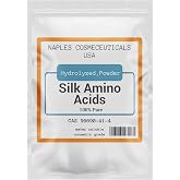 Hydrolyzed Silk Amino Acid Powder Cosmetic Grade for Hair Skin Nails Moisture Retention 100% Pure Use in Formulations or Add to Your Favorite Products (2 oz)