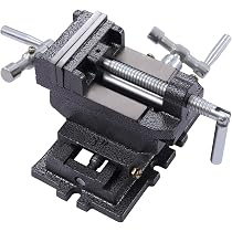 thumbnail interactive-video image 1 of CNCTOPBAOS 3" Cross Slide Vise For Mill & Drill Press – 2-Way X-Y Movement, Aluminum Alloy, With Handwheel Scale 1 of 10