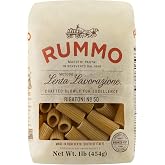 Rummo Rigatoni Pasta N.50 - Rigatoni Pasta Noodles, Italian Tube Pasta, Bronze Cut Pasta, Dry Pasta, Durum Wheat Pasta - 12 Ounce (Pack of 1)