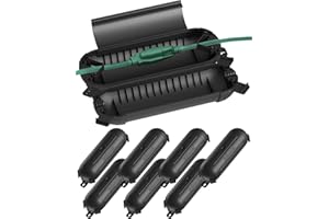 WILAWELS 4-Pack Outdoor Extension Cord Safety Cover, Weatherproof Electrical Connection Box, Adjustable Compartment for AWG12/14/16 Cords, Protect Holiday Decoration Light, Plug, Socket B01ES06W1