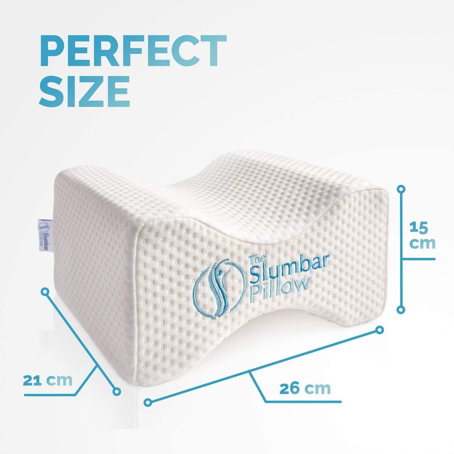 Knee Pillow To Relieve Lower Back, Knee, Hip And Joint Pain, Sciatica And Pregnancy Discomfort, White, 31 x 26 x 5 centimeters - Image 4