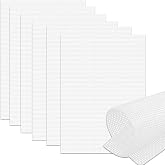 6 Pcs Plastic Canvas Sheets, 10.5x13.5In 7 Count Eye Mesh for Mask Cross Stitch, Rustproof Plastic Mesh Sheet Aquarium Dividers &amp; DIY Crafts | Pre-Cut Smooth-Edged Needlepoint Canvas