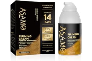 ASAMO Firming Neck Cream for tightening and firming,Retinol,Collagen & Hyaluronic Acid Cream-Anti-Aging Face Moisturizer for Face,Wrinkle Smoother for Women & Men, 1.76 Fl Oz