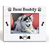 BCUANGD Dog Buddy Picture Frames - Best Buddy Gifts Photo Frame, Pet Gift for Women Dog Lovers Owner 5x7 Picture Frame, Christmas Memorial Remembrance Gifts for Friend