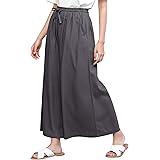 Lock and Love Women's Washed Linen Casual Loose Wide Leg Pants Pocket Pant with Draw String