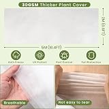 Velway 2x5m Plant Fleece Frost Protection 30gsm Heavy Duty view 2