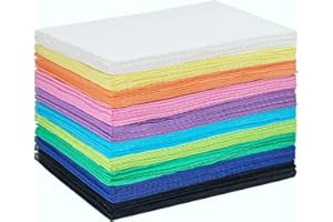 Colorful Dental Bibs Disposable Patient Bibs 13" x 18", 50 PCS Dentist Napkin Bib Tattoo Paper Napkins Lap Cloth 3 Ply Waterp
