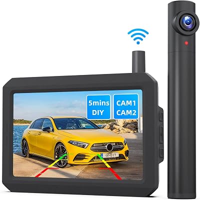 AUTO-VOX TW1 True Wireless Backup Camera Kit 5 Min Install 720P Night Vision