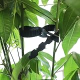 KINGLAKE 4Pcs 40cm Black Tree Ties Adjustable Interlock Garden Supports view 6
