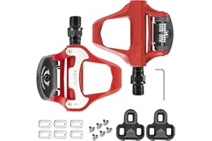 WOWSPORT Road Bike Pedals Look KEO Structure Nylon Composite Bike Pedals with Cleats for Road Cycling…