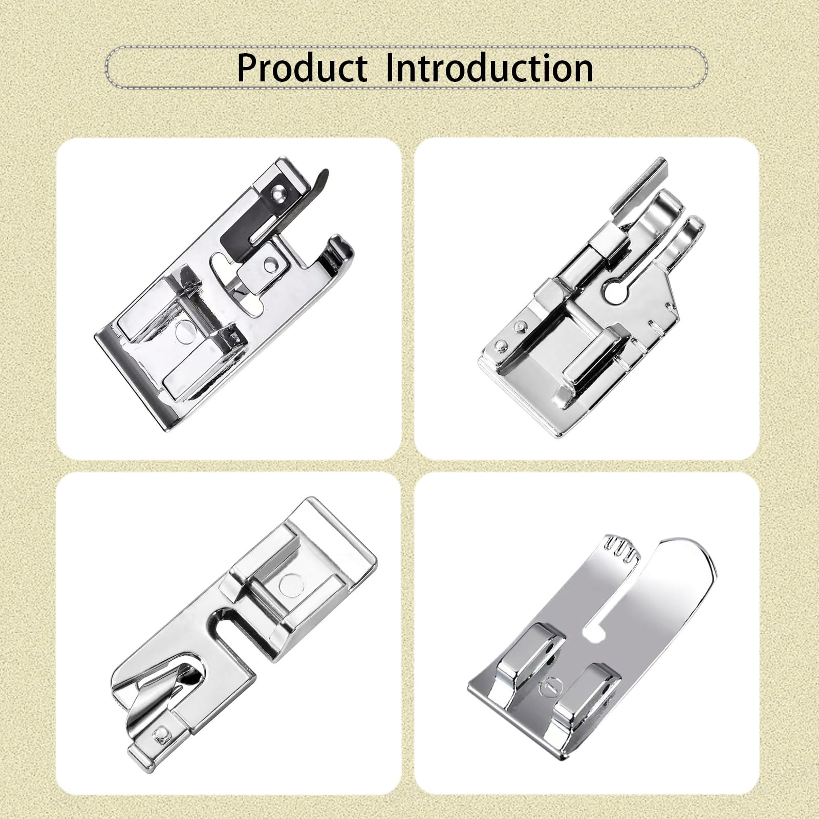 Open Toe Walking Foot W/Guide Set for Brother,Singer,Janome and More Sewing Machine Accessory Kit Quilting and Sewing Stitch Through Multiple Layers