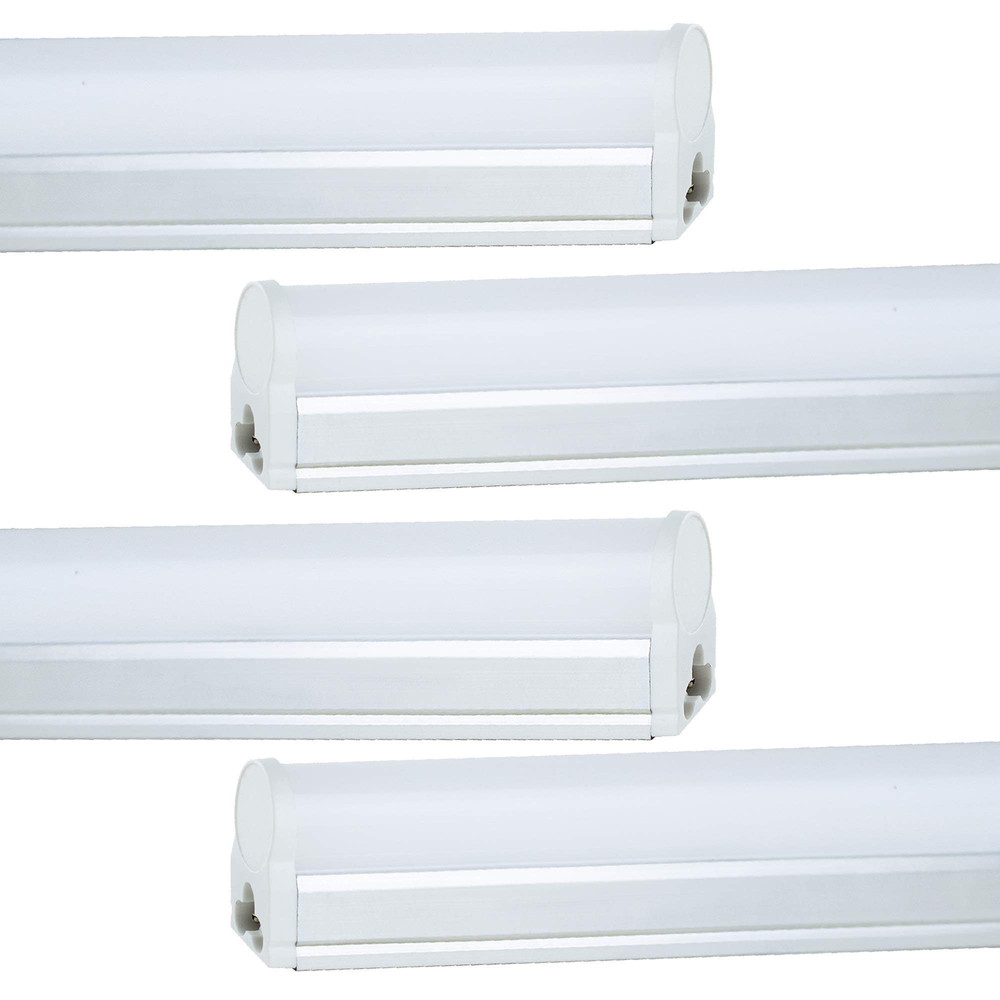 Photo 1 of Newhouse Lighting 4FT T5 Light Fixture LED Shop Light 20W w/Selectable CCT, 2000 Lumens, 2700/4100K/5000K, Utility Ceiling Lights Linkable for Garage and Under Cabinet, (4-Pack)