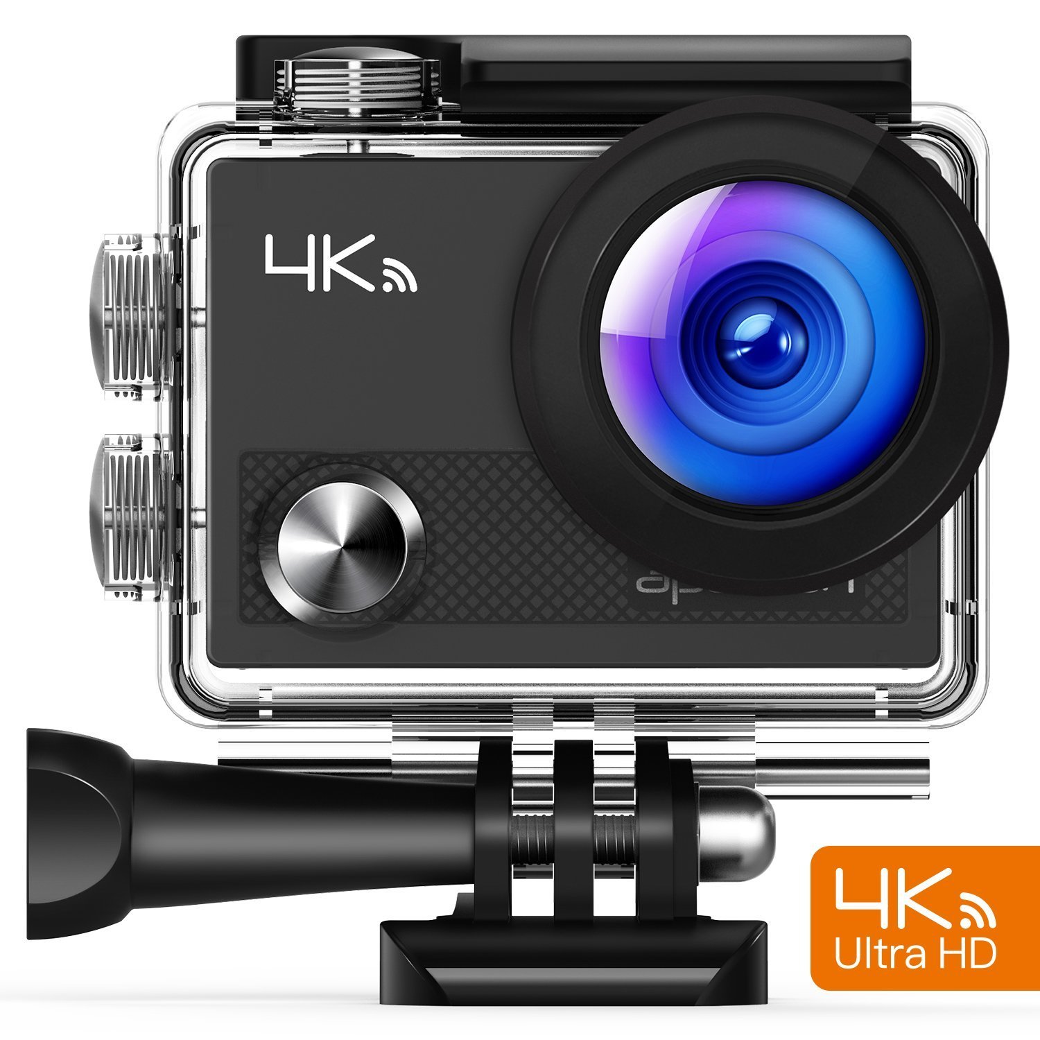 APEMAN Action Cam 4K WIFI Camera 16MP Ultra Full HD Unterwasser Kamera Helmkamera Wasserdicht mit 2.4G Fernbedienung 2 verbesserten Akkus und Montage Zubehör Kit