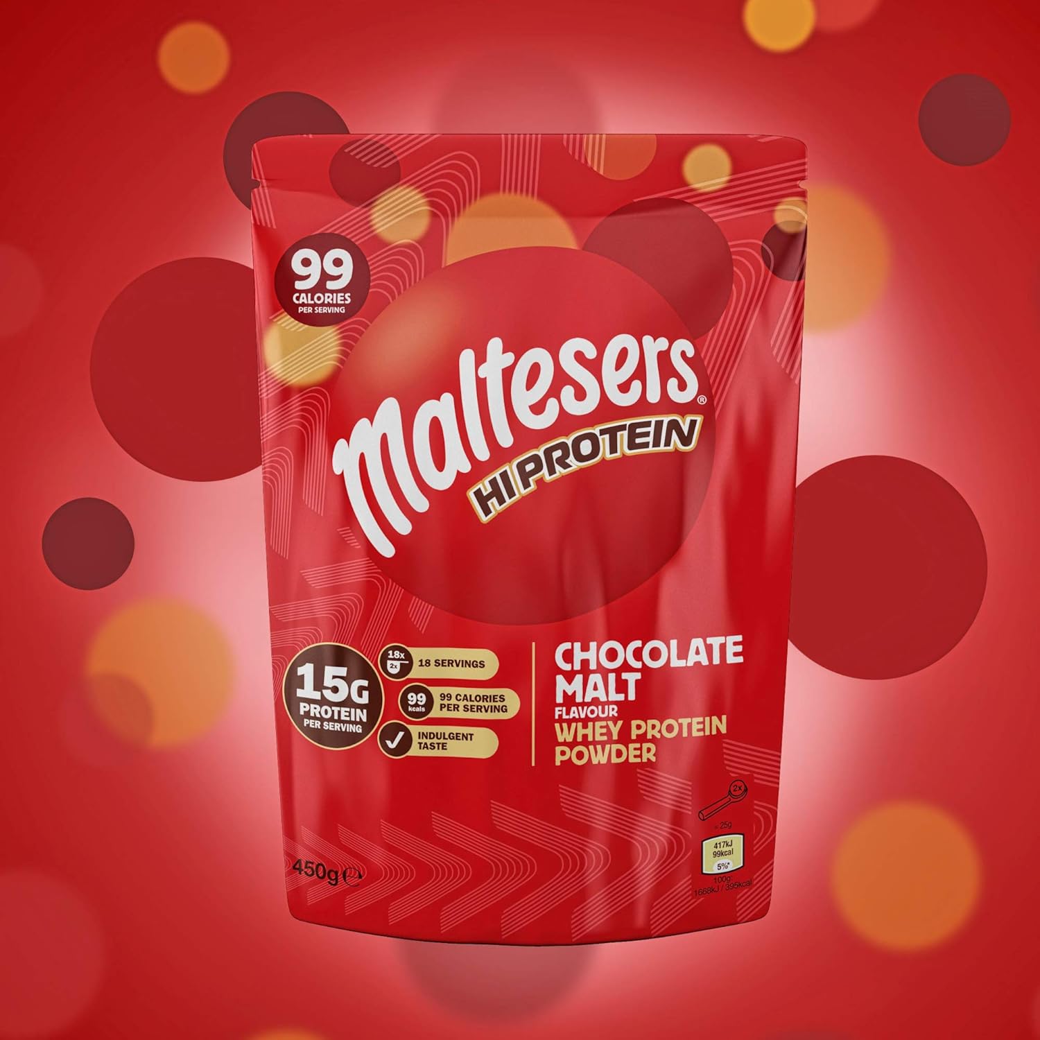 Maltesers Hi Protein Chocolate Malt Flavour Whey Protein Shake Powder