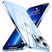 SPIDERCASE Designed for iPhone 13 Pro Max Case, Crystal Clear Not Yellowing Military Grade Drop Protection Slim Thin…