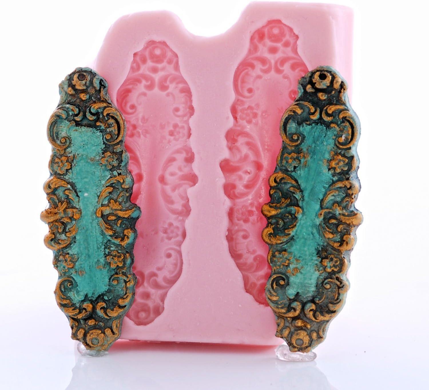 Victorian Scroll Work Silicone Mold Food Safe Fondant, Chocolate, Candy, Resin, Polymer Clay, Craft, Jewelry Food Mold.