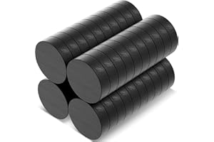 KEUKENKET 40 Pack 0.79 inch(20mm) Strong Ceramic Magnets Round Disc Magnets，Flat Circle Magnets for Crafts,DIY - Ferrite Small Magnets Perfect for Refrigerator, Whiteboard, Fridge.