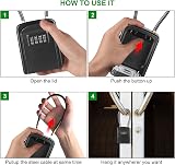 Diyife Key Safe Weatherproof Lock Box 4-Digit Combination Removable Wire Rope view 5
