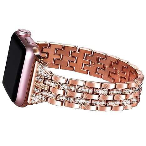 Amazon.com: Viqiv - Correa de metal para Apple Watch (1.496 ...