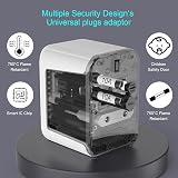 Diswoe Universal Travel Adapter with 2 USB A and 3 USB C Ports view 4