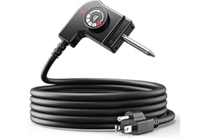 SAYSOLAK Electric Skillet Cord Replacement for Hamilton Beach, Chefman, Crux, Presto, Bella, Cuisinart Fondue Pot, George Foreman, Masterbuilt, Thermostat Control Power Cable for Grill/Griddle/Smoker