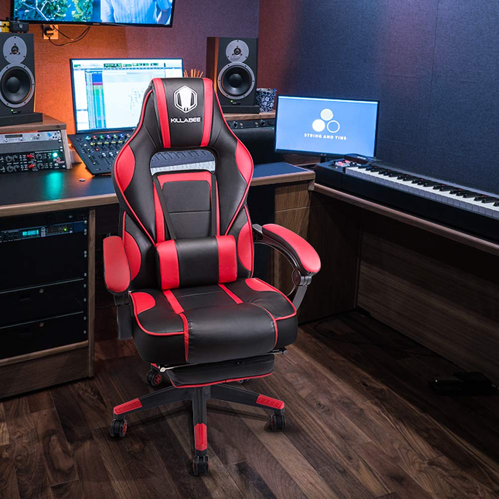 VON RACER Massage Reclining Gaming Chair Ergonomic HighBack Racing