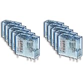Finder, 40.52.9.024.0000, DPDT, 8A, 24V DC Coil, AgNi Contact, Miniature PCB/Plug-in Relay