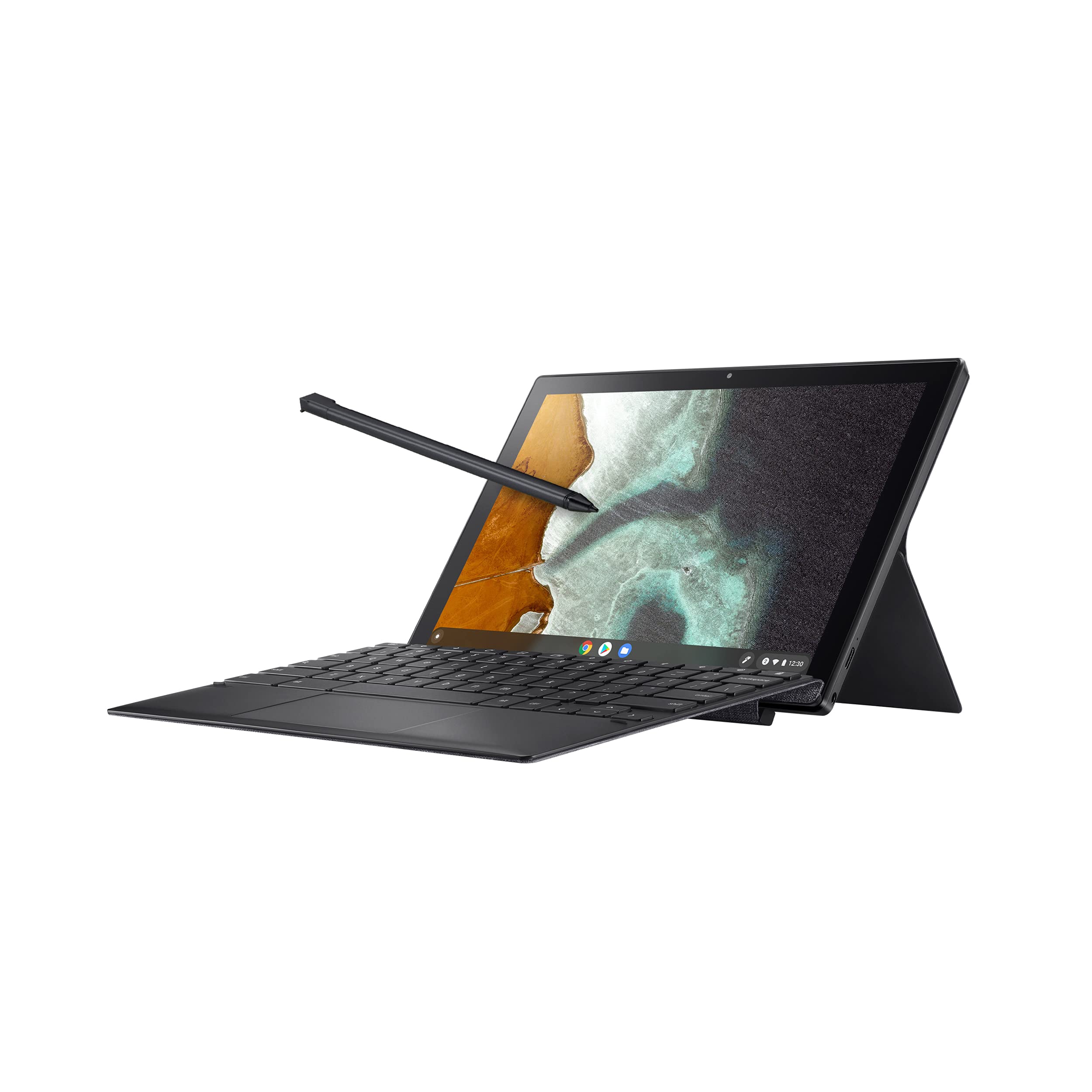 Photo 1 of ASUS Chromebook Detachable CM3, 10.5" Touchscreen WUXGA 16:10 Display, MediaTek 8183 Processor 64GB Storage, 4GB RAM, Garaged USI Stylus, Chrome OS, Aluminum, Mineral Gray, CM3000DVA-DS44T-S