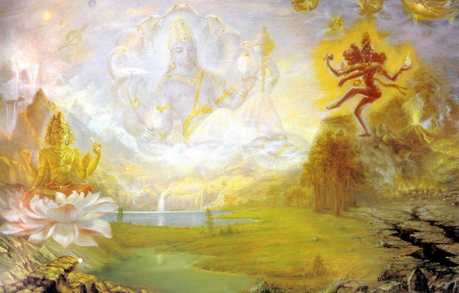 Jigsaw Puzzle 1500 Piece Wooden Puzzle Hinduism-Shiva-Holy-Trinity Family Decorations, Unique Birthday Present Suitable for Teenagers and Adults