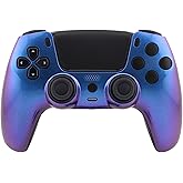 Crazy Controllerz Custom Wireless Controller for PS5 with Z-Touch&trade; Seamless Color Shift Front Shell and Z-Grip&trade; Comfort Zones - Crazy Chameleon