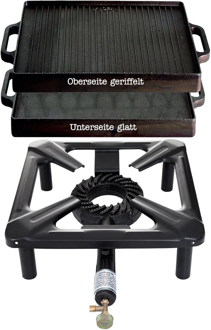 Hockerkocher mit 8.5 kW Leistung, Abmessung 30x30x15 cm und ...