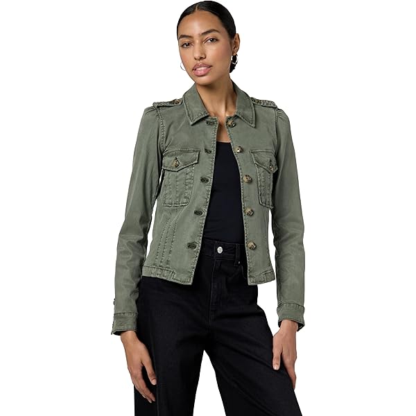 Amazon.com: Free People Madison City Twill Jacket Adventurer LG