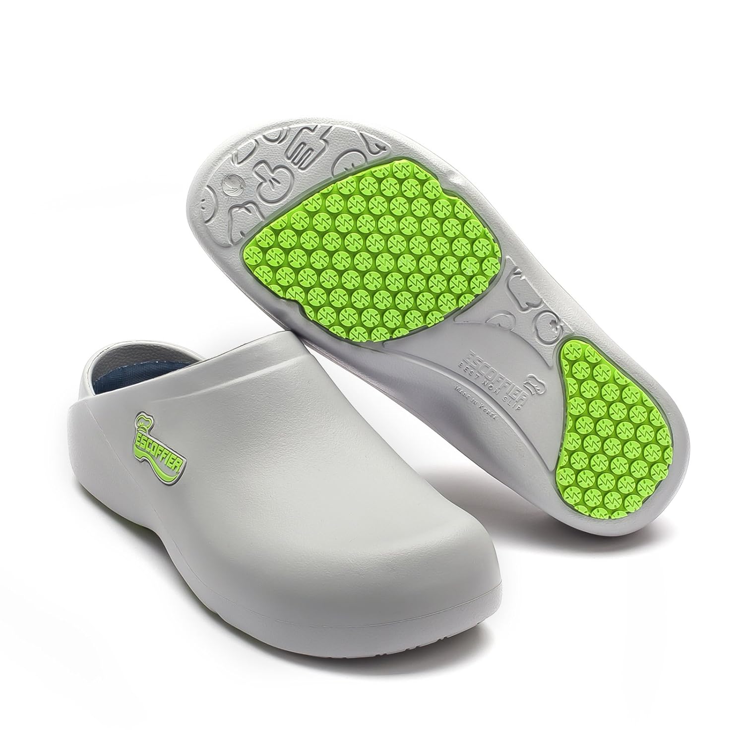 ESCOFFIER Mens Waterproof Slip Resistant Kitchen Work Chef EVA