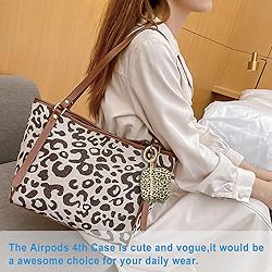 Silicone Leopard AirPods 4 Case 2024, Gawnock Case