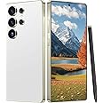 OEJBK I25 Ultra Unlocked Android Phone 6.99" AMOLED 7000mAh Long-Lasting | Snapdragon 8 Gen3 | 8GB RAM+256GB | 68MP+108MP Pro Camera | Face Unlock + Stylus | Android 14 System (White)